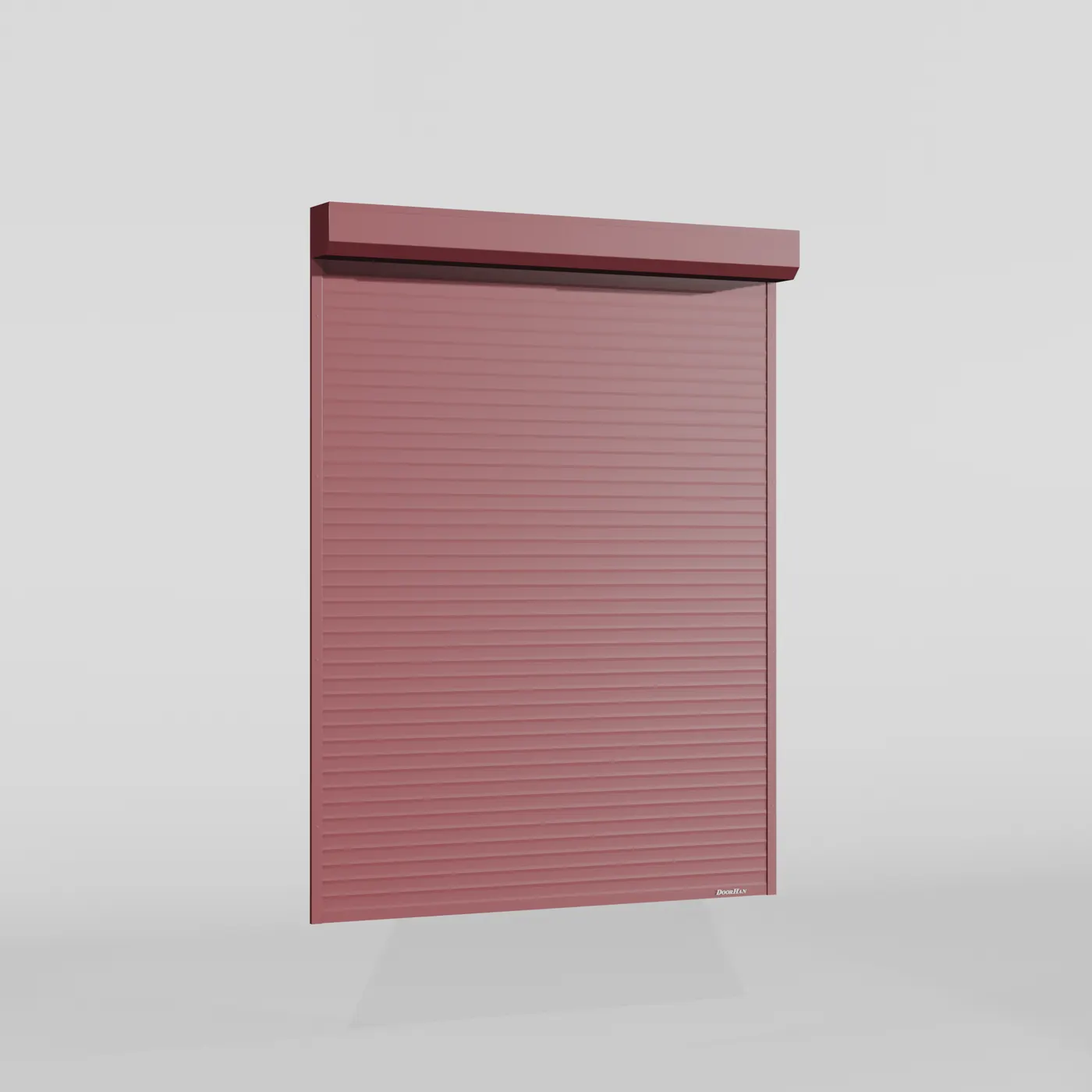 Рольставни DoorHan 2100х1700 цвета RAL 3005 (бордовый) невзломостойкие без автоматики